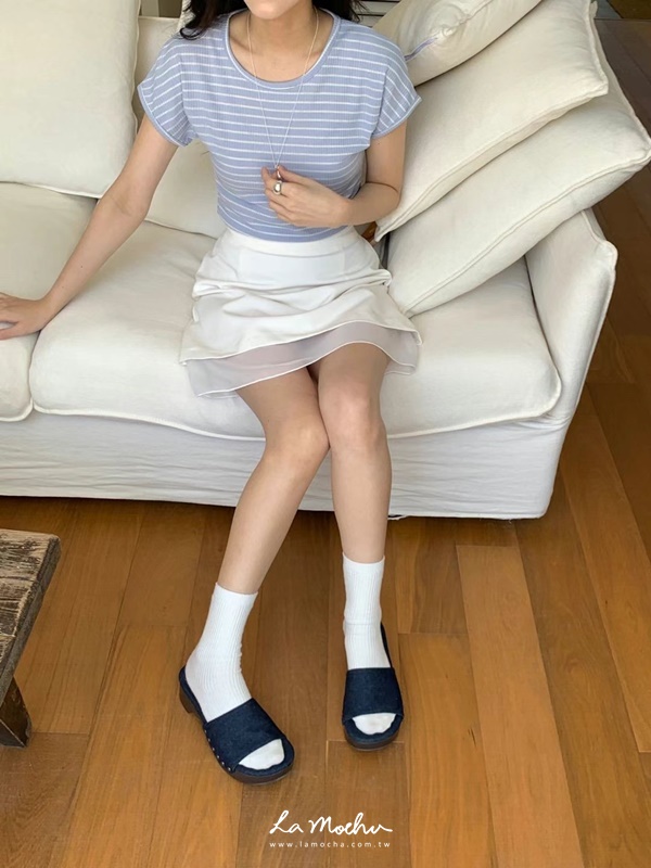 麂皮牛仔木屐感跟鞋(正常版)